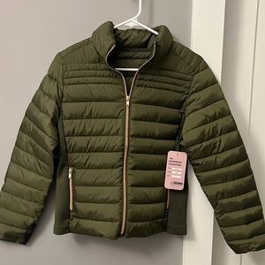 NWT Olive green puffer jacket